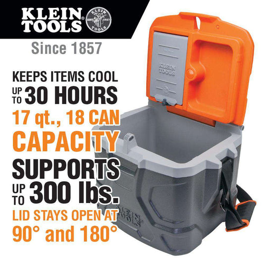 Klein Tools 55600 Tradesman Pro™ Tough Box Cooler, 17-Quart