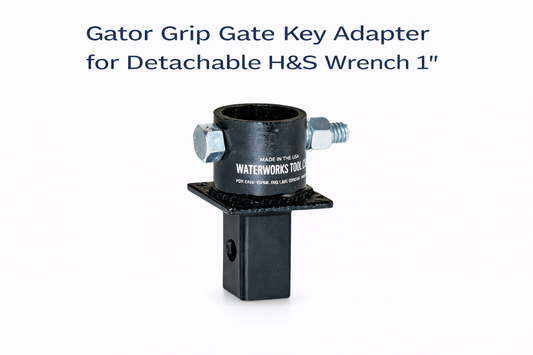 Gator Grip Gate Key Adapter for Detachable H&S Wrench 1¼" Id Rd x 1" Sq (M)